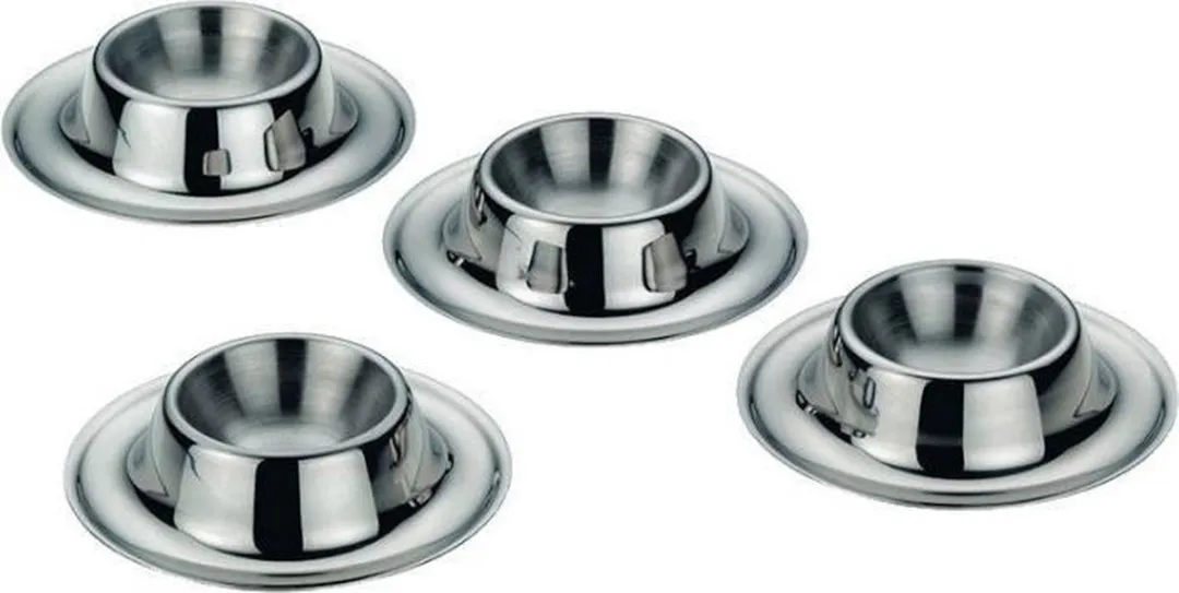 Kela Vision Eiercupjes - 4 Stuks - Zilver
