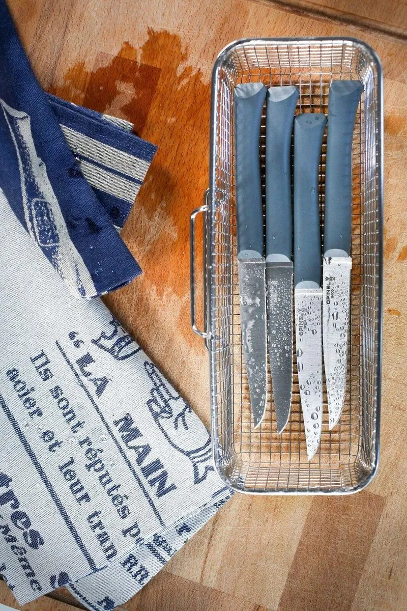 Opinel N°125 Bon Appétit+ Tafelmessenset 4-delig - Grijs