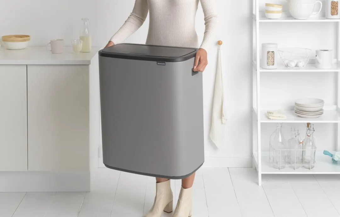 Brabantia Bo Touch Bin Prullenbak 2x30L - Mineral Concrete Grey