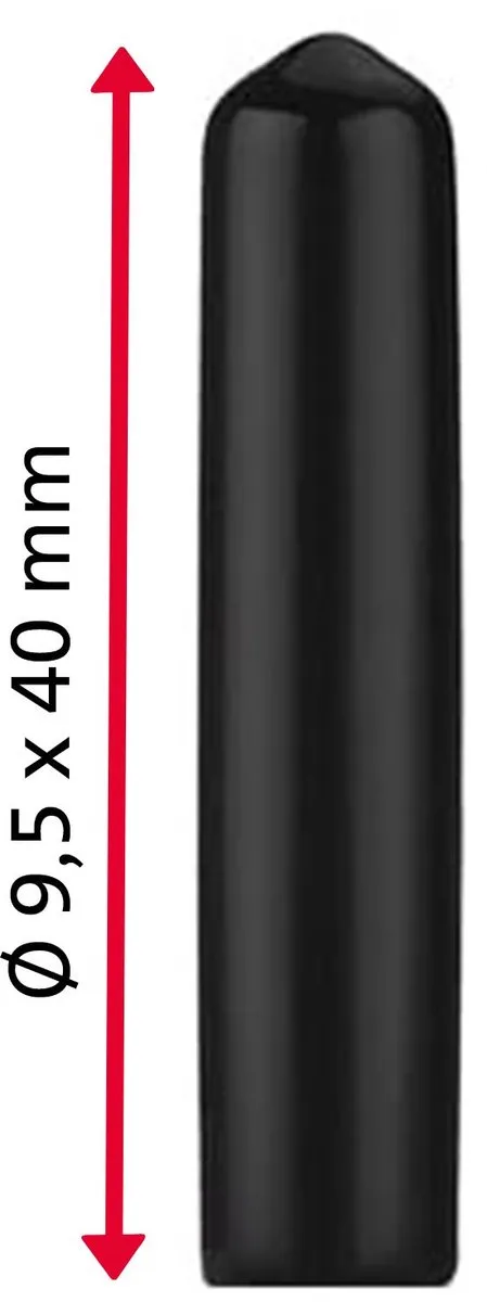 Westmark Stof-/Beschermkappen 44472270 - 12 Stuks - Zwart