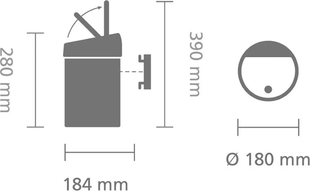 Brabantia Touch Bin Prullenbak 3L Matt Steel