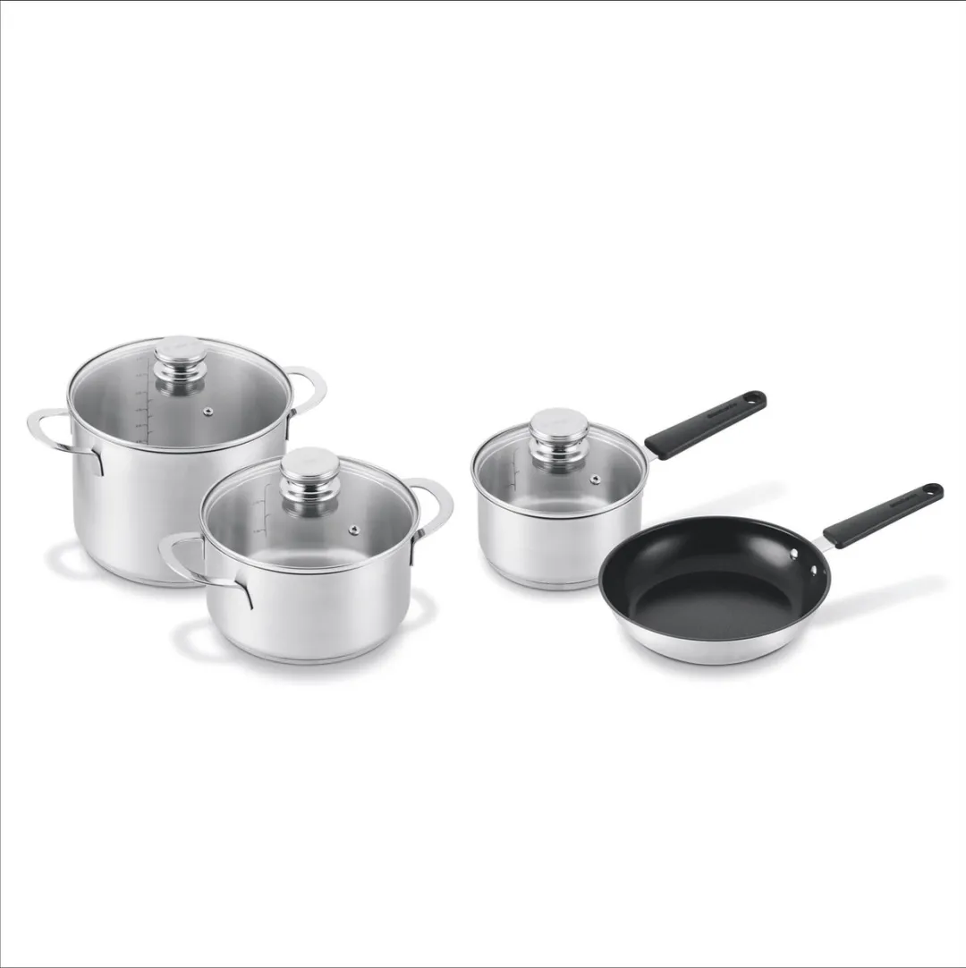 Brabantia Enjoyment Pannenset 4-delig RVS - Grijs