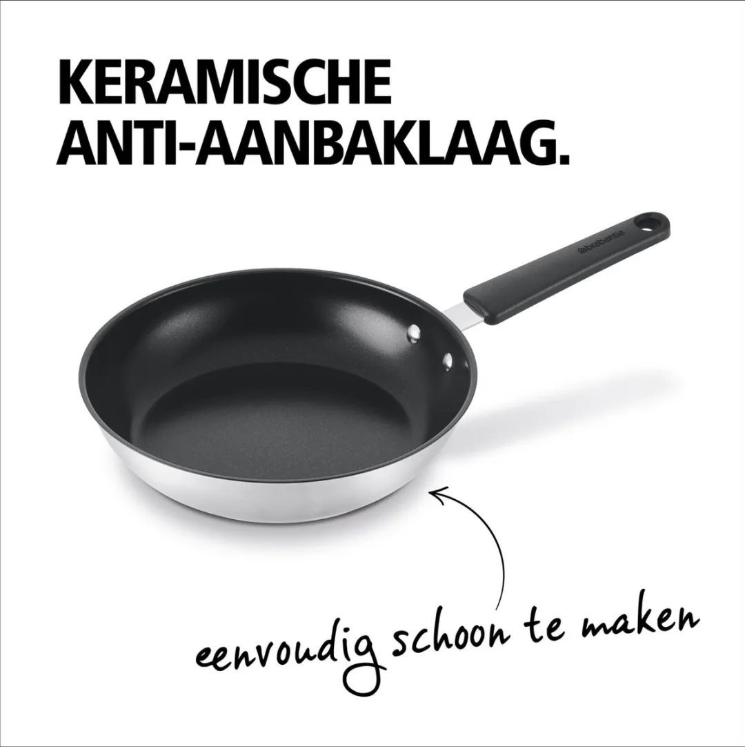 Brabantia Enjoyment Pannenset 4-delig RVS - Grijs