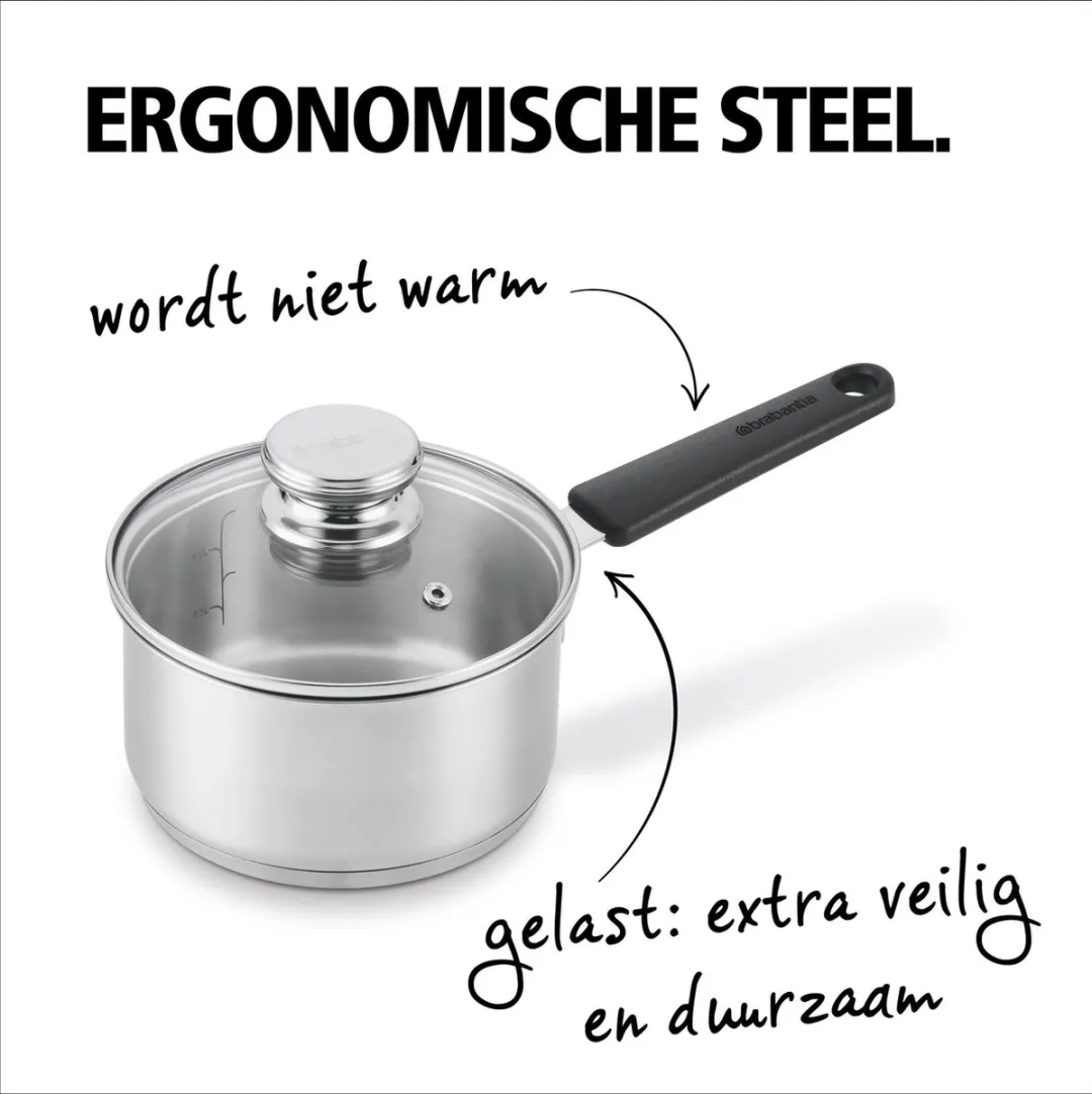 Brabantia Enjoyment Pannenset 4-delig RVS - Grijs - afbeelding 6 van 6