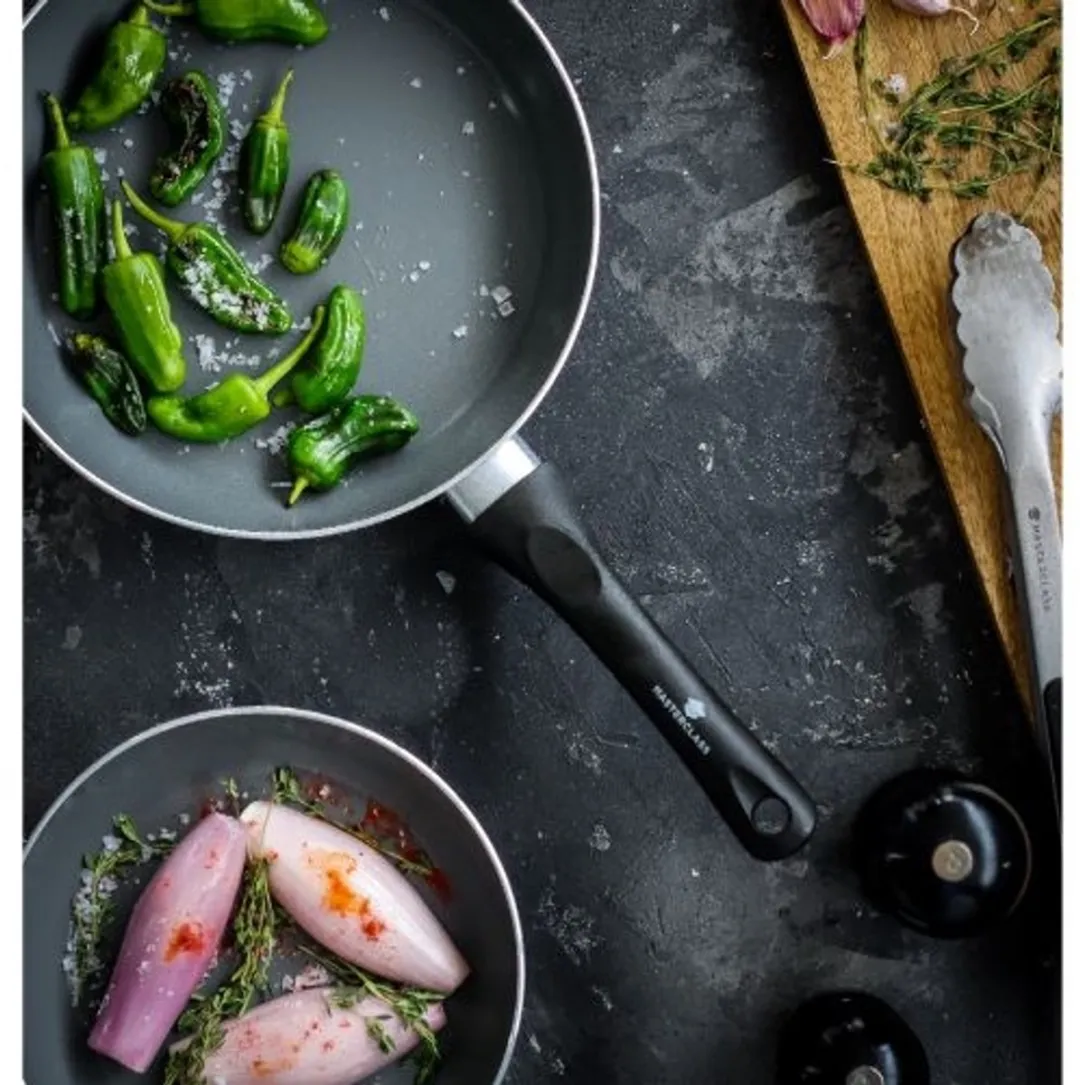 MasterClass Can-to-Pan Keramische Koekenpannenset 28cm - Zwart