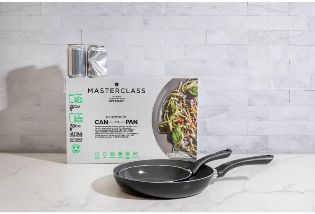 MasterClass Can-to-Pan Keramische Koekenpannenset 28cm - Zwart - afbeelding 6 van 6