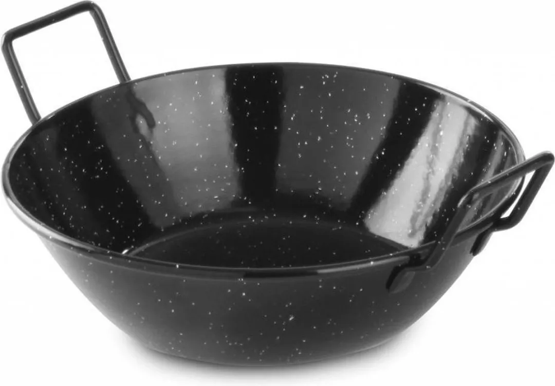 HENDI Geëmailleerde Paëllaschaal 205mm - Zwart