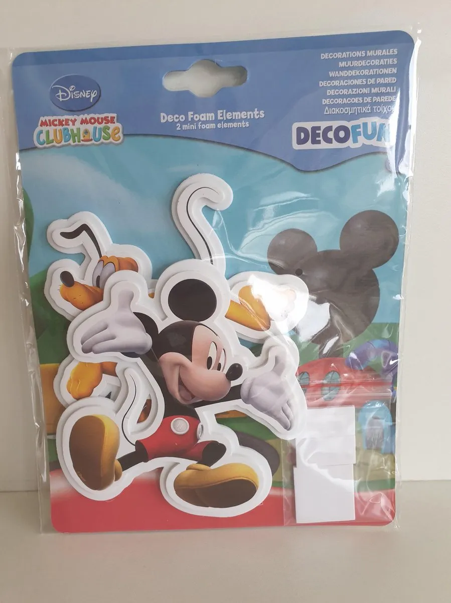 Disney Mickey Mouse Muurstickers - Geel/Rood - 2 Stuks - afbeelding 2 van 2