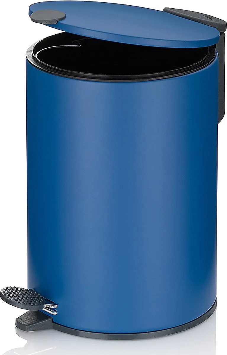 Kela Pedaal Afvalemmer 3L - Oceaanblauw