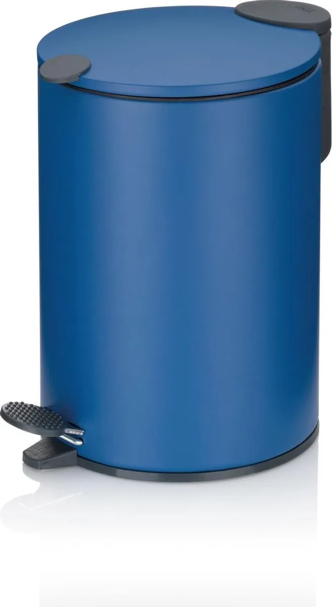 Kela Pedaal Afvalemmer 3L - Oceaanblauw