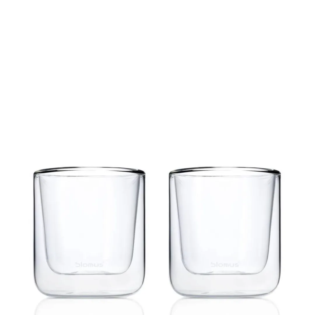 Blomus NERO Dubbelwandige Glazen 200ml - 2 Stuks