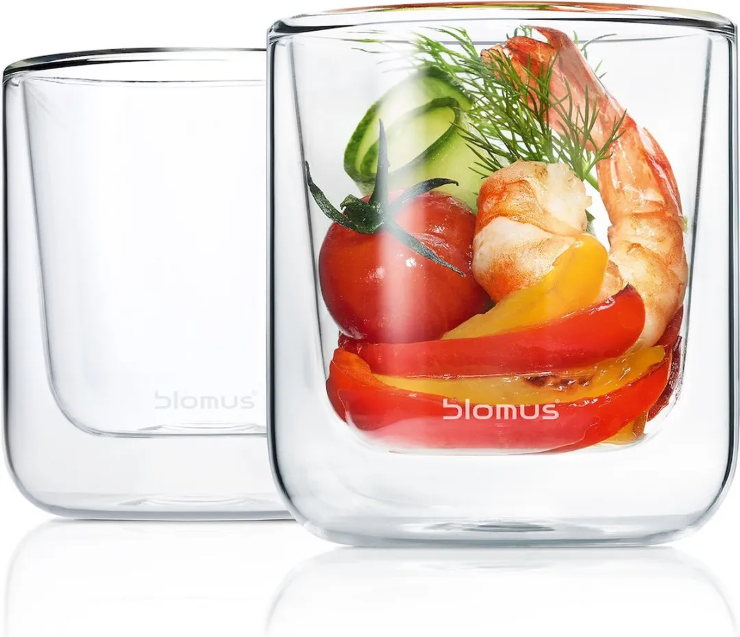 Blomus NERO Dubbelwandige Glazen 200ml - 2 Stuks