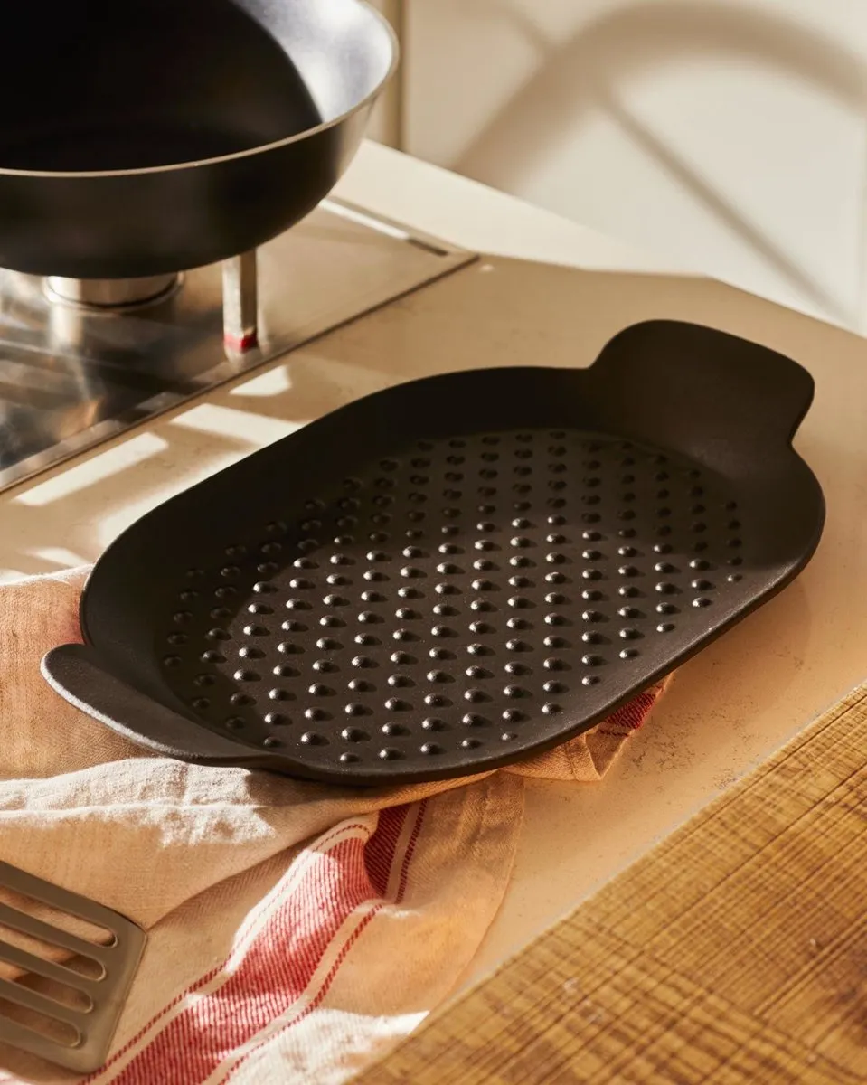 Alessi Grillpan Edo PU304 - 40x25cm - Zwart
