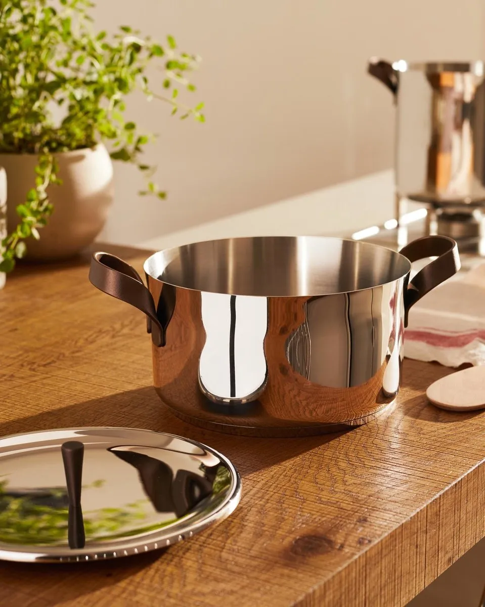 Alessi Kookpan Edo PU101/20 - 20cm - 2.8L - Zilver