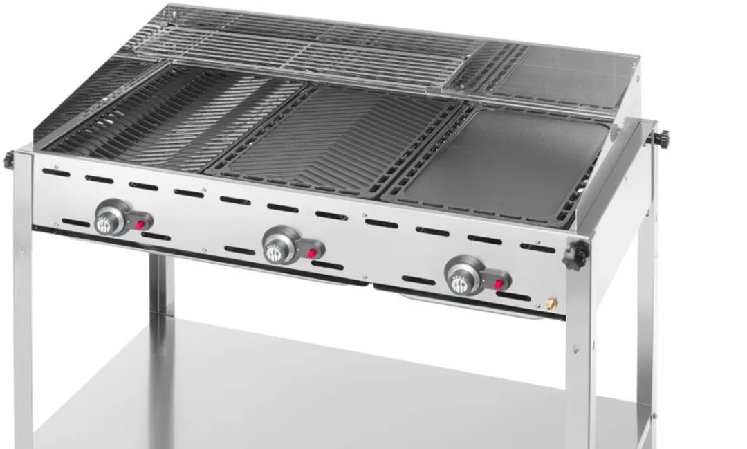 HENDI Green Fire BBQ 3 Branders 17,4 kW - RVS