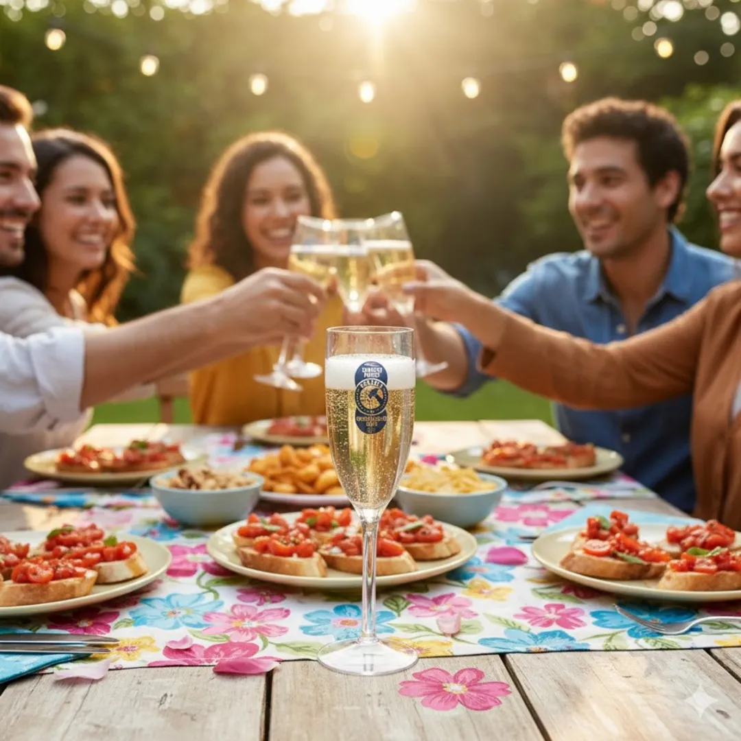 Excellent Houseware Champagneglas 165ml - 8 Stuks - Onbreekbaar Kunststof