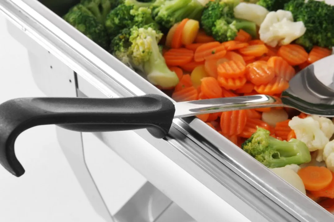 Hendi Serveerlepel RVS 350mm - PP Handgreep - Wit