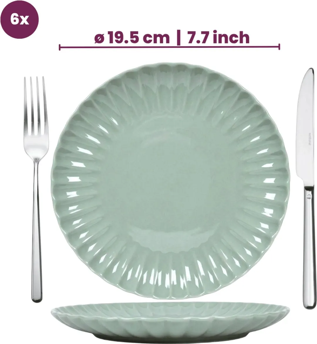Cookinglife Cardida Groen Serviesset 18-delig - 6 Personen