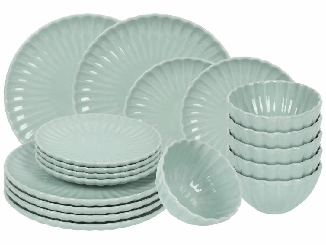 Cookinglife Cardida Groen Serviesset 18-delig