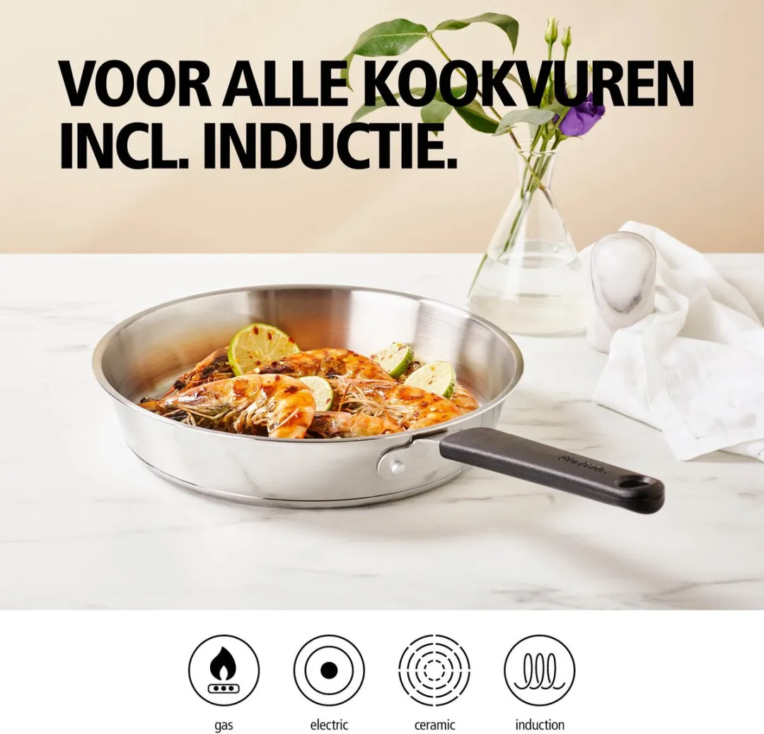 Brabantia Enjoyment Koekenpan 28cm - Inductie RVS