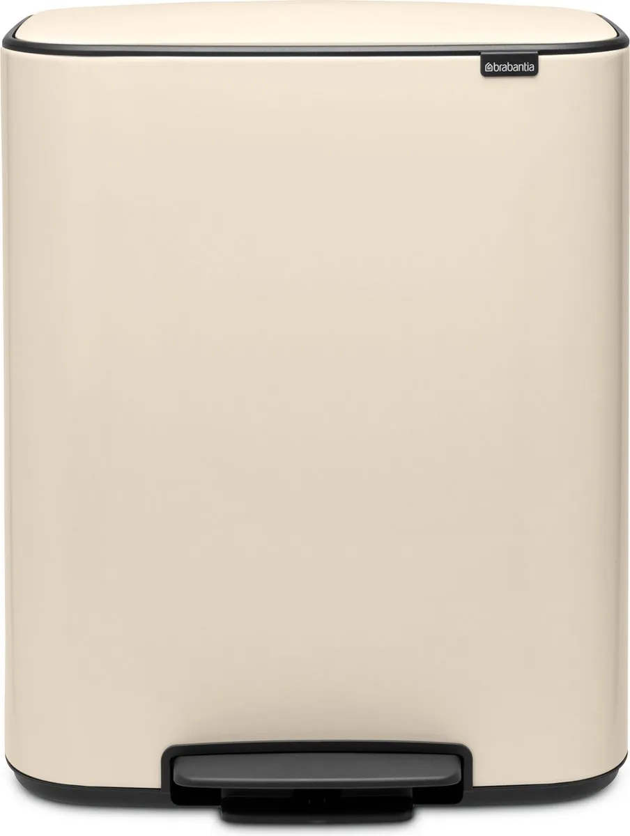 Brabantia Bo Prullenbak 234866 - 2x30L - Soft Beige
