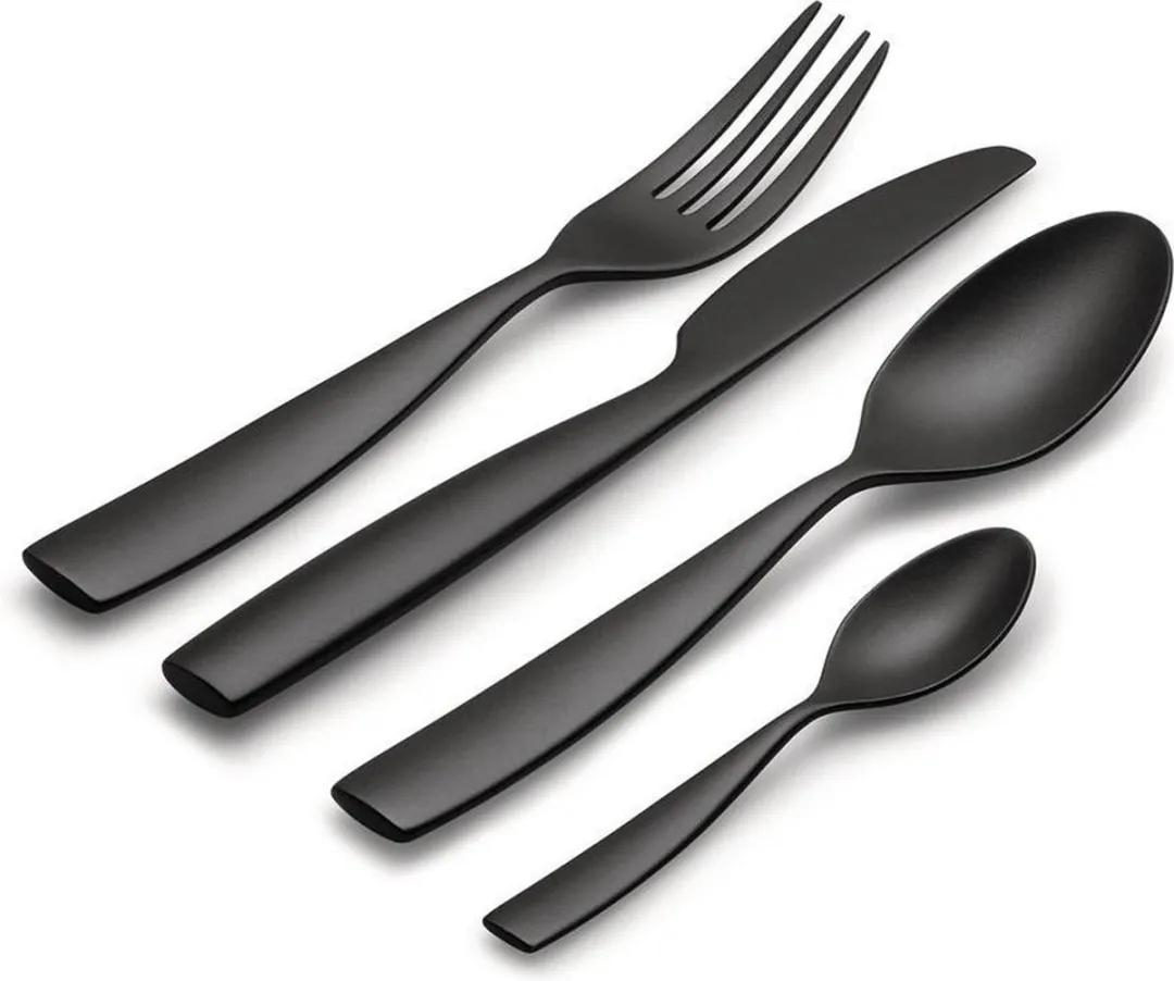 Alessi Dressed Air Bestekset MW74S4B - 4-delig - Zwart - afbeelding 3 van 3