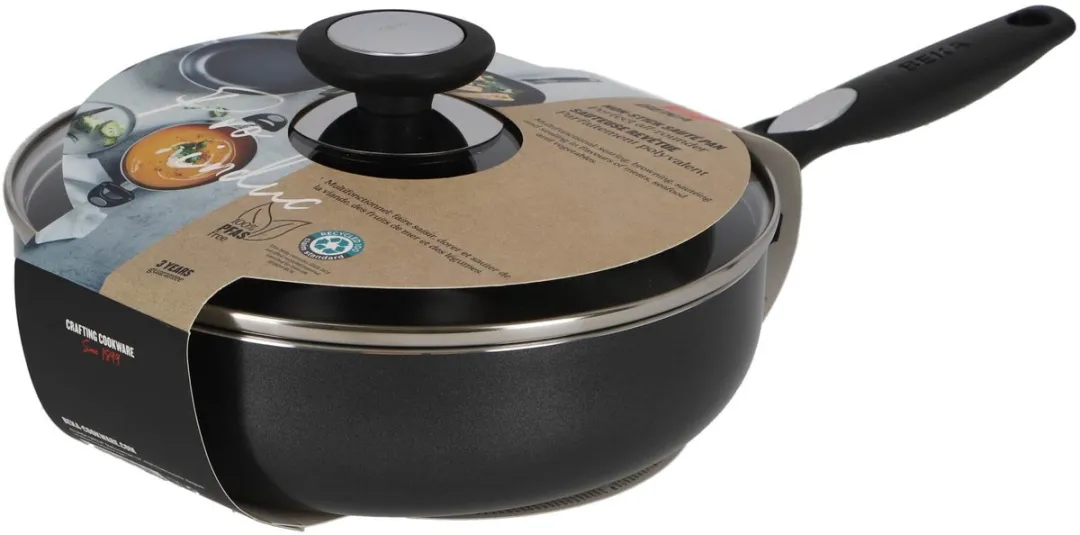 Beka - Pro Induc Hapjespan - 24 cm met Glazen Deksel