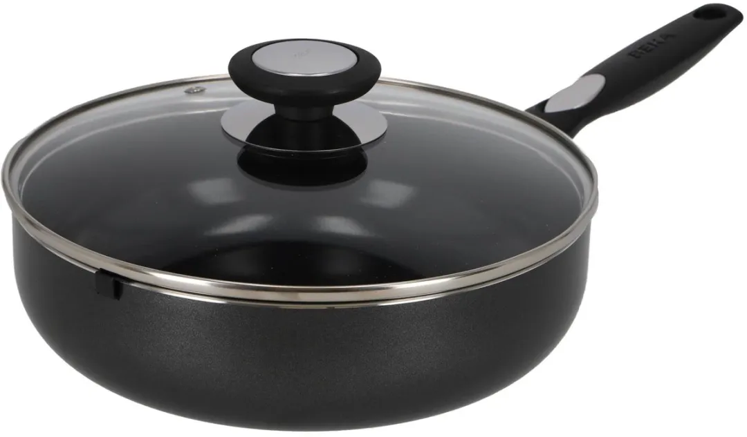 Beka - Pro Induc Hapjespan - 24 cm met Glazen Deksel