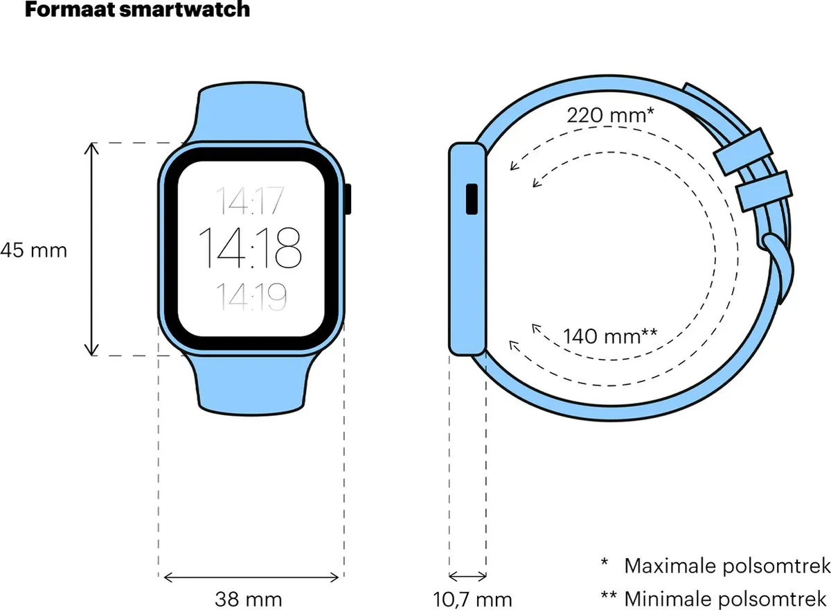 Apple Watch Series 8 45mm - Rood