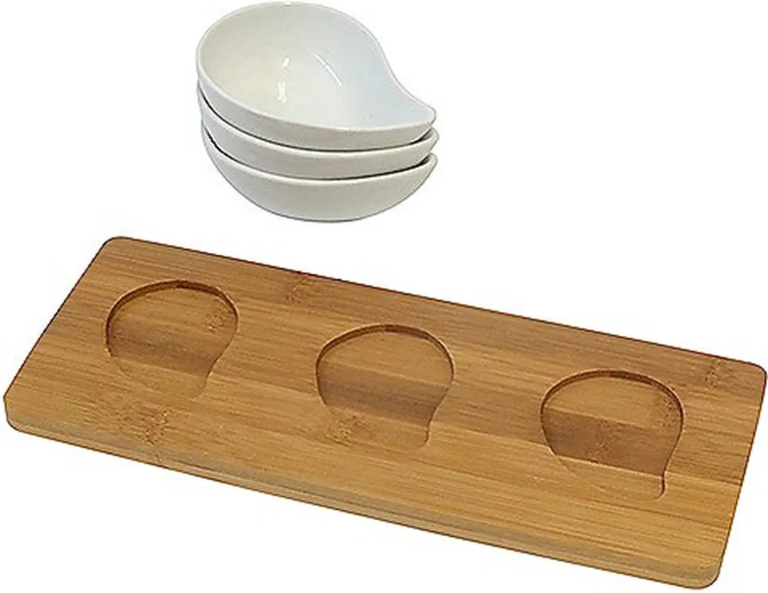 Kela Philipa Schaaltjesset - Druppelvorm 10cm - Wit
