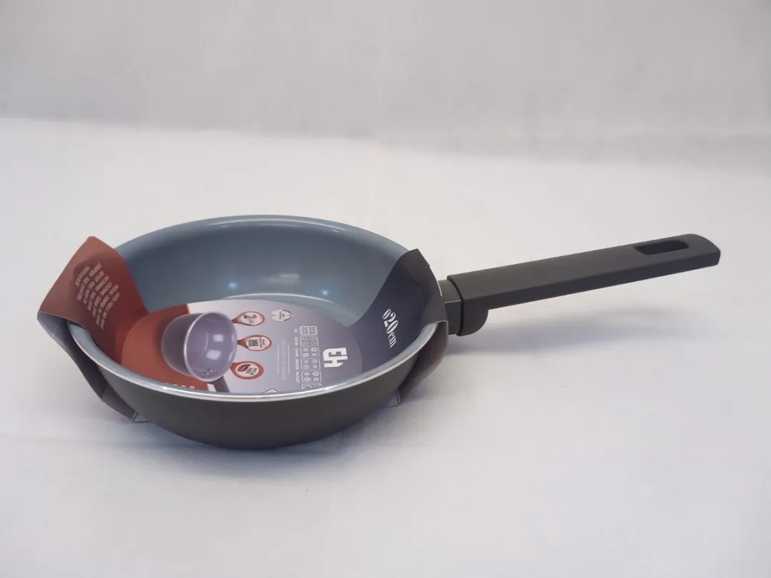 Excellent Houseware Koekenpan 20cm - Aluminium - Zwart/Grijs