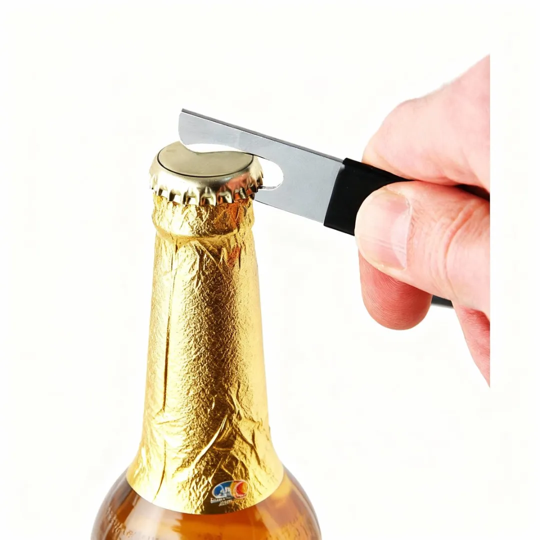 Fackelmann 45524 Blikopener 2-in-1 - Verchroomd/Zwart