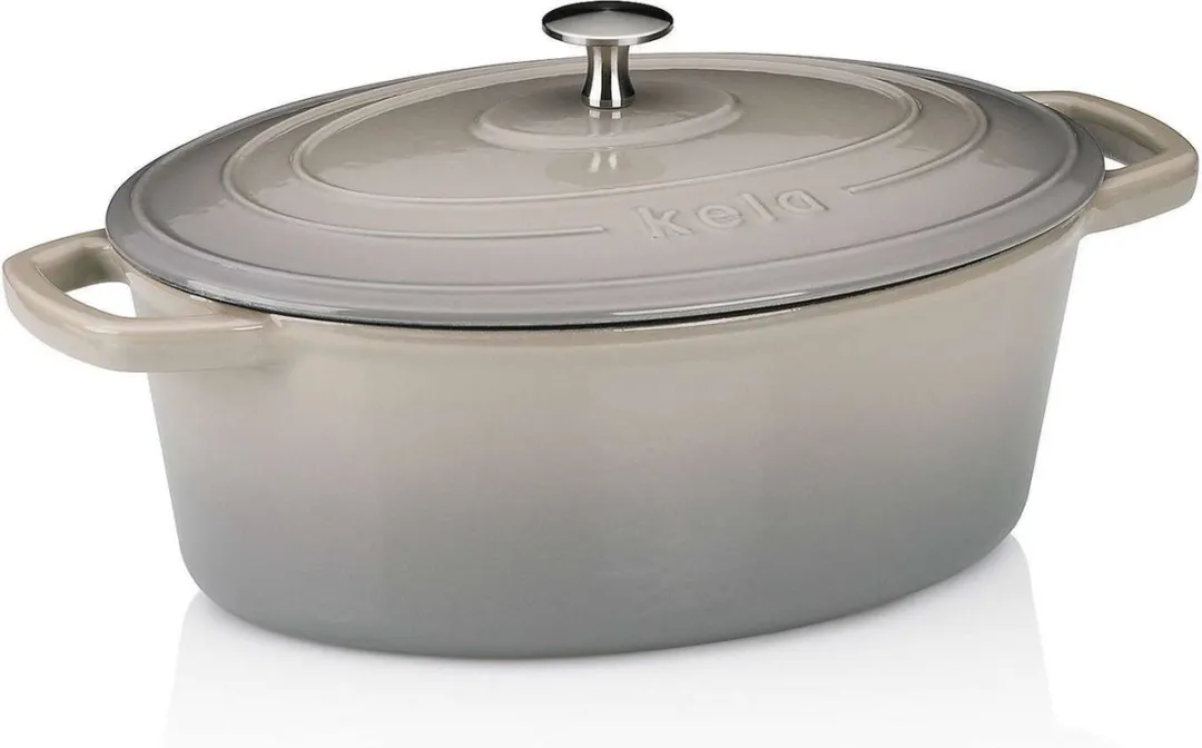 Kela Braadpan 4.0L Lichtgrijs
