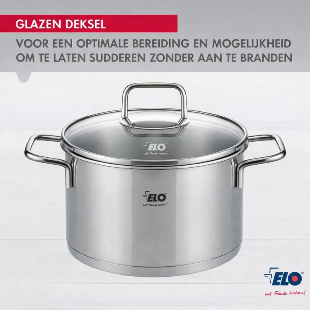 Fackelmann Elo 9993550 Braadpansset 3-delig - 12/16/20cm - Roestvrijstaal