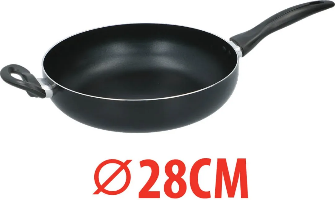 Alpina Koekenpan 28cm met Spatdeksel - Inductie - Zwart - afbeelding 6 van 6