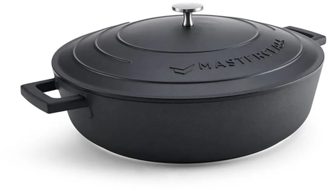 Masterclass Onthitte Braadpan 5L - Zwart