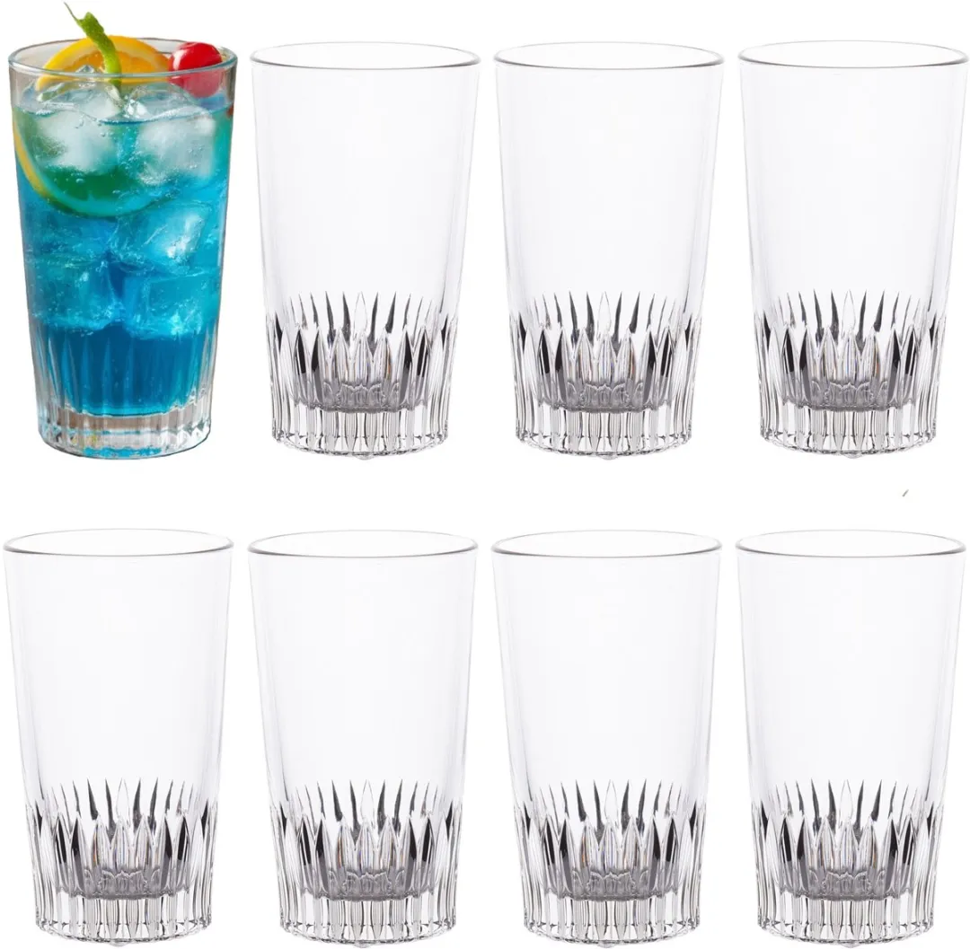 Excellent Houseware Drinkglazen 8 Stuks - 410ml - Longdrink
