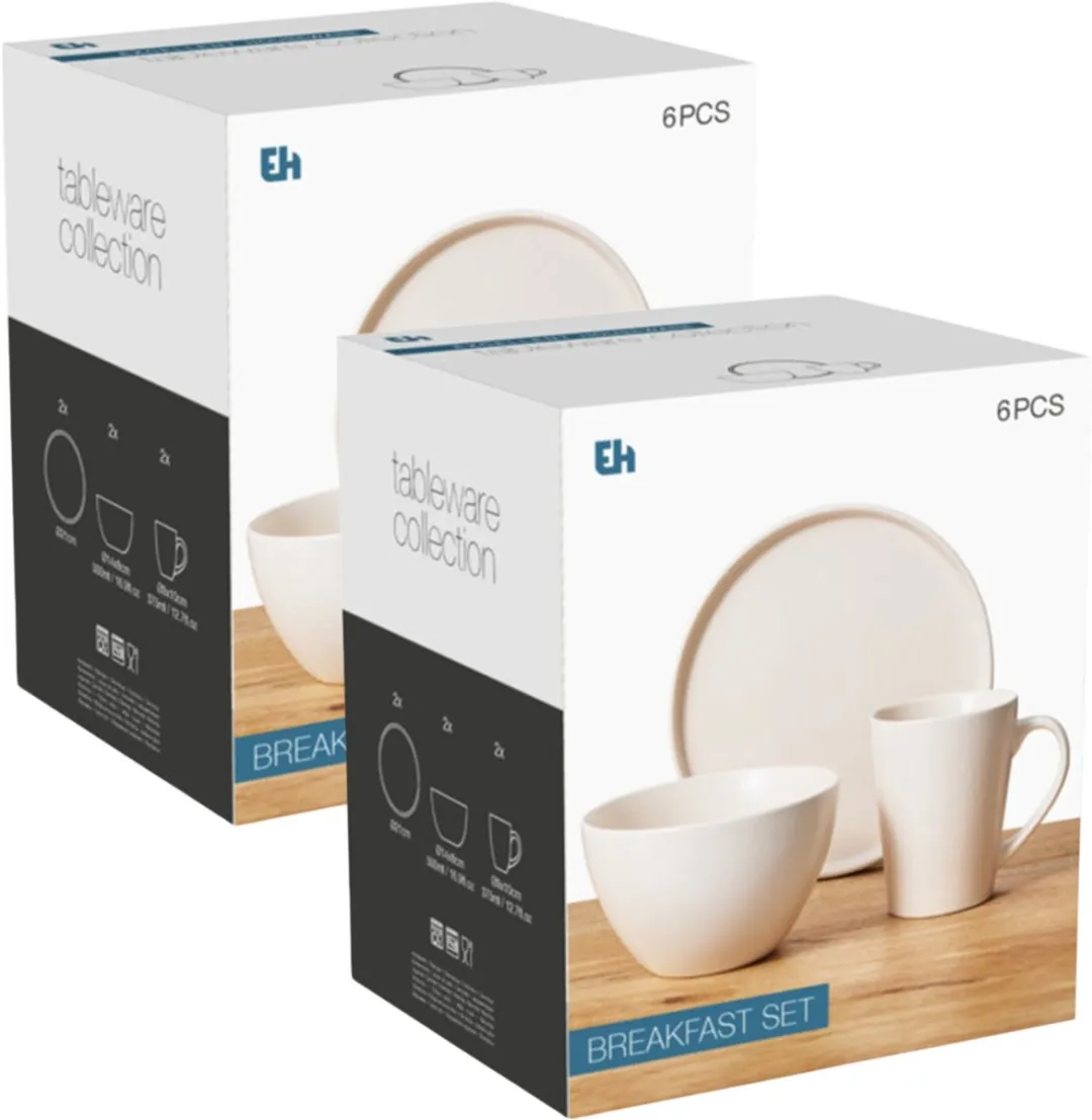 Excellent Houseware Ontbijtservies 12-delig