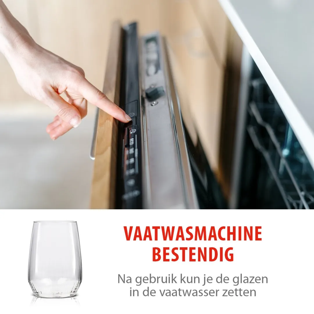 Alpina Drinkglazen Set 4 Stuks - 44cl Transparant