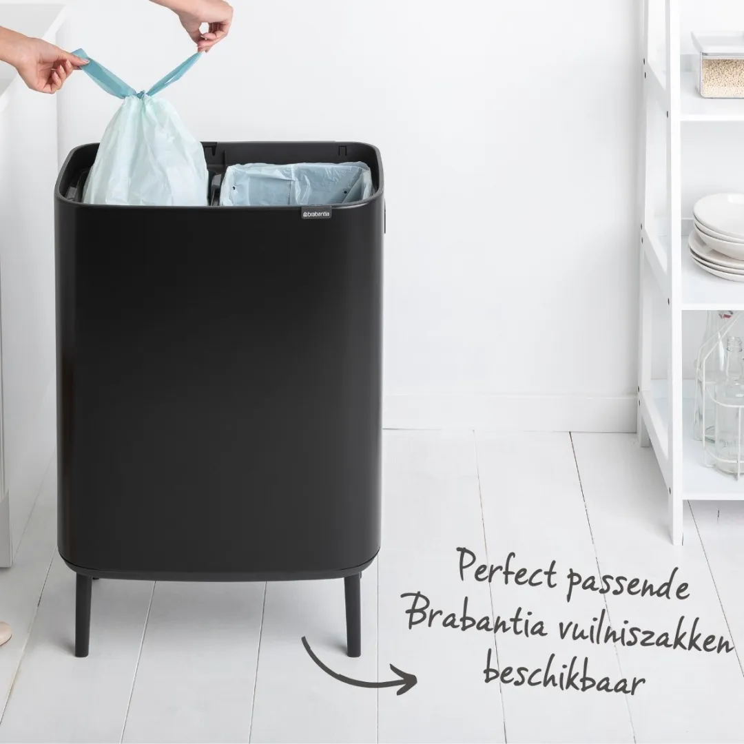 Brabantia Bo Touch Bin Hi Prullenbak 2x30L - Matt Black