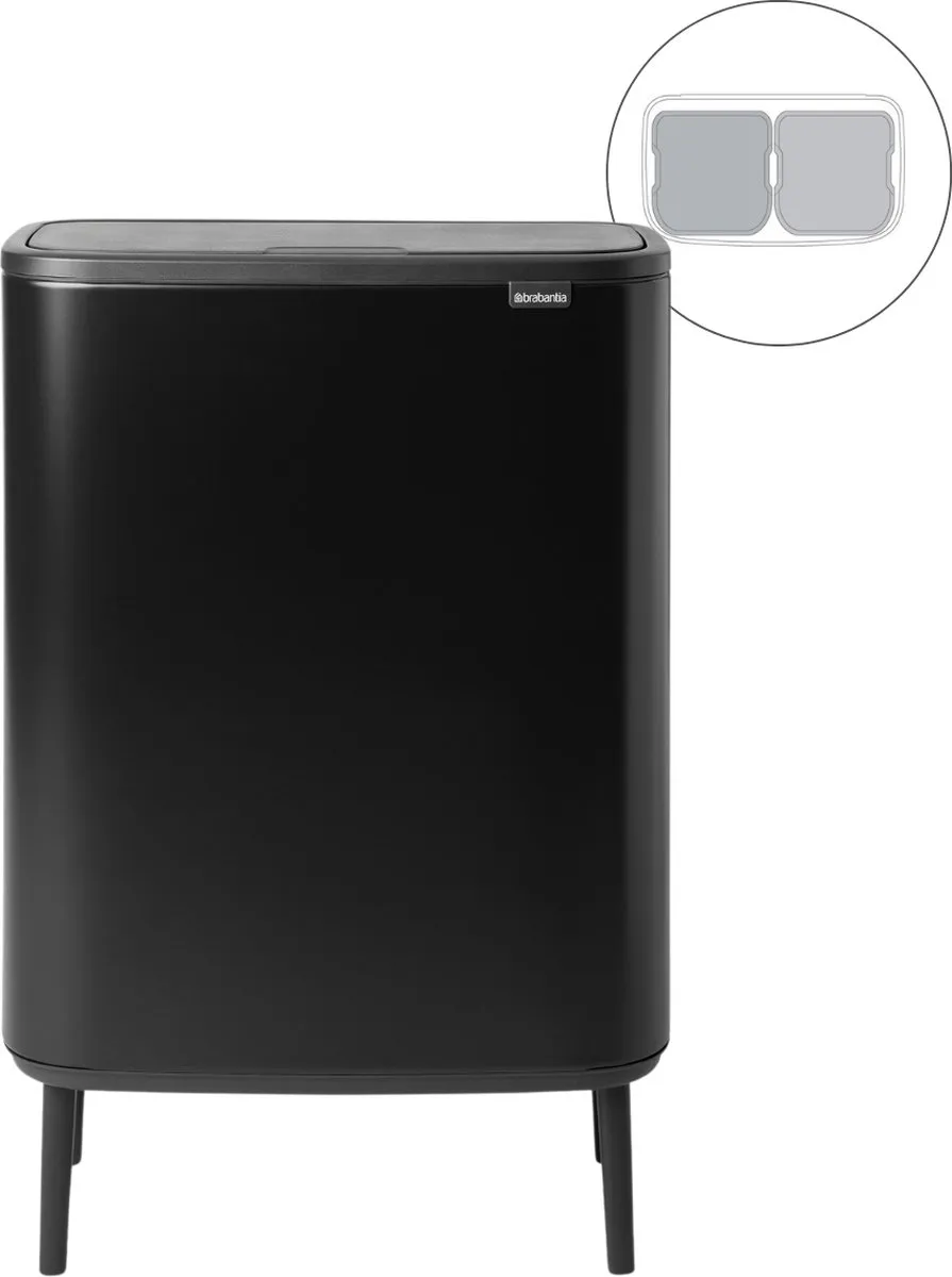 Brabantia Bo Touch Bin Hi Prullenbak 2x30L