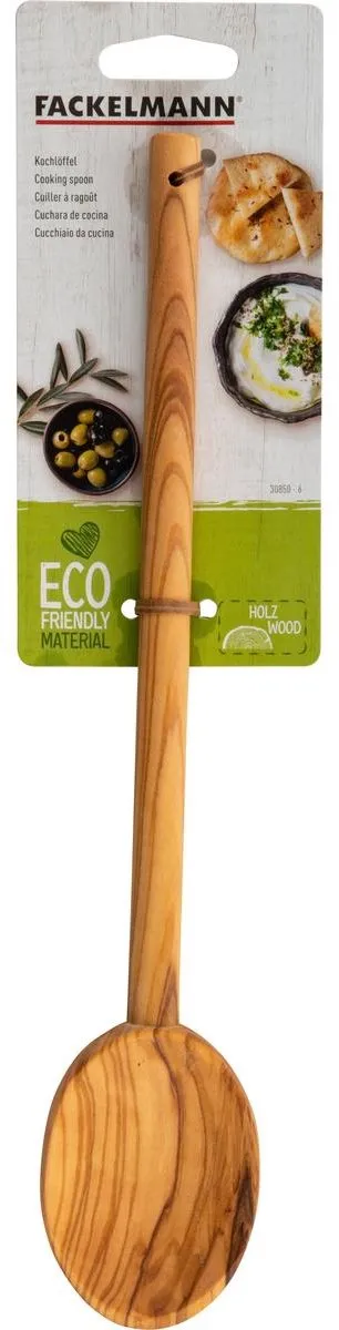 Fackelmann Olijfhouten Keukenlepels 30cm - 2 Stuks