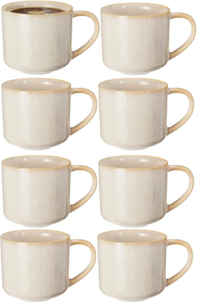 Excellent Houseware Rustic Keramiek Mokken