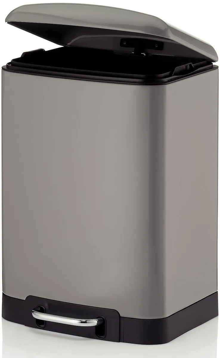 Kela Davino Afvalemmer RVS 12L - Grijs