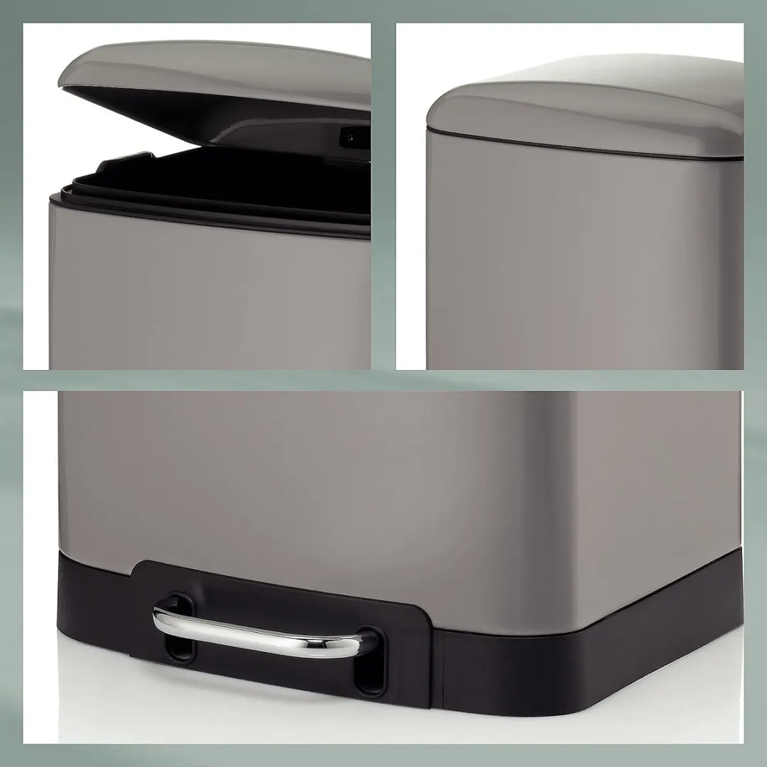 Kela Davino Afvalemmer RVS 12L - Grijs