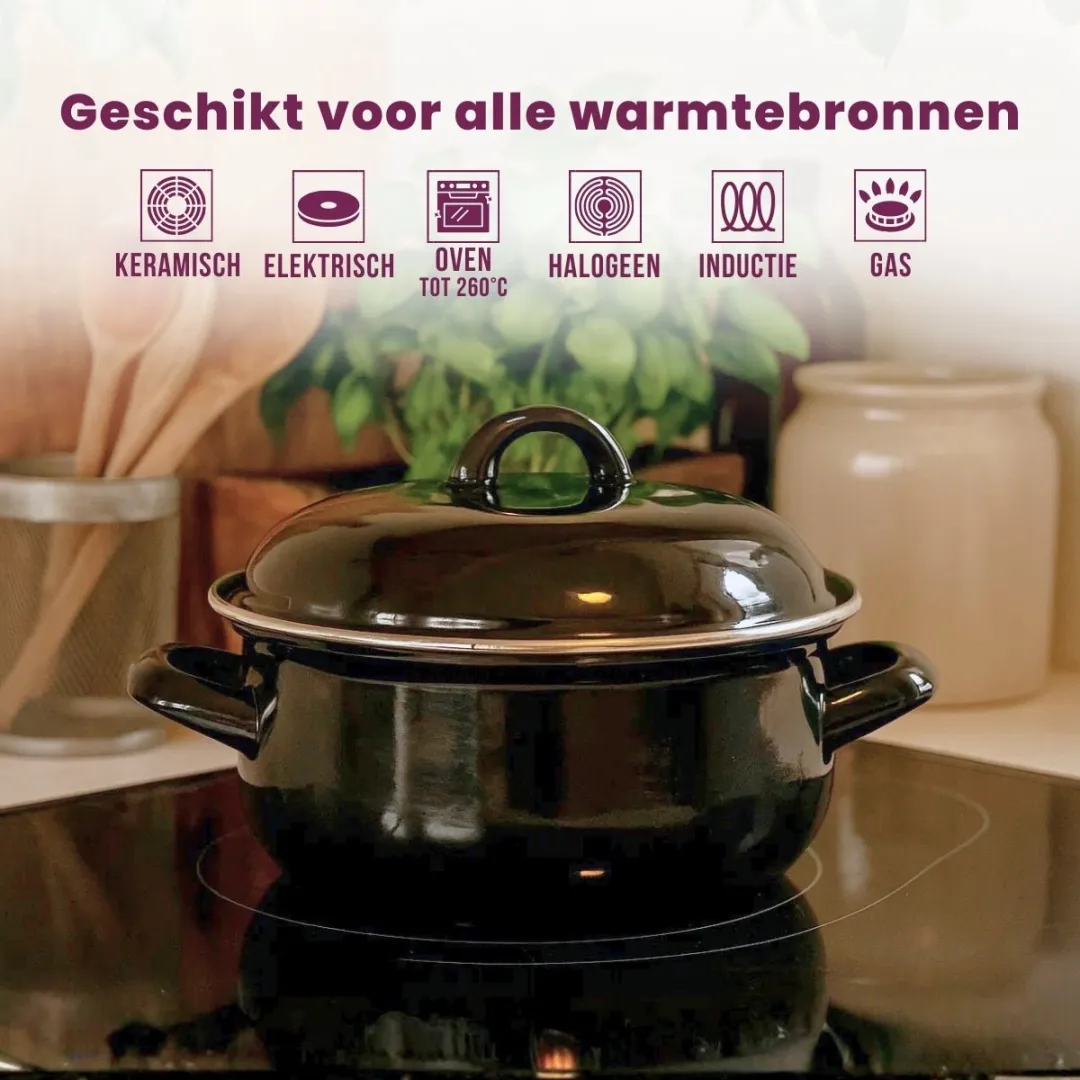 Cookinglife Braadpan 5L - Ø26cm - Zwart