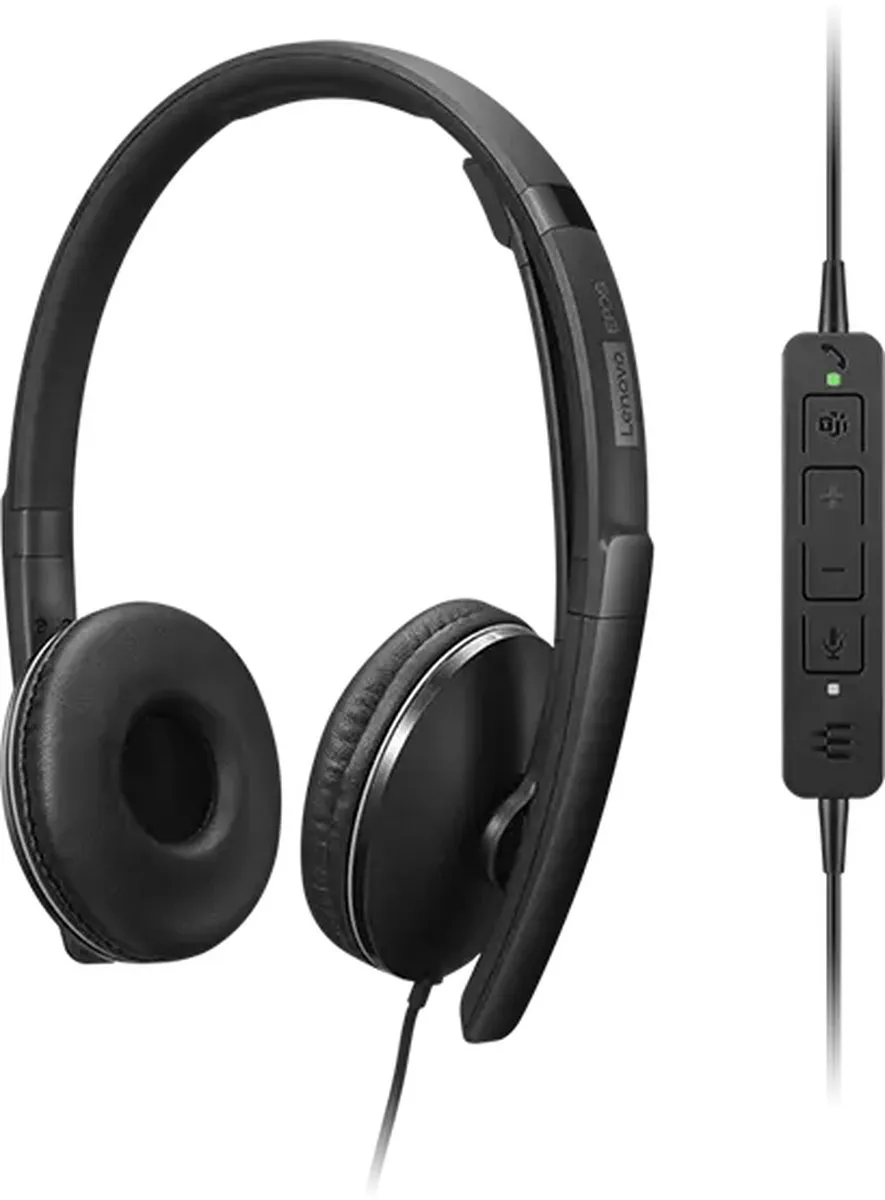 Lenovo 4XD1M45627 Headset Bedraad USB-C - Zwart - afbeelding 6 van 6
