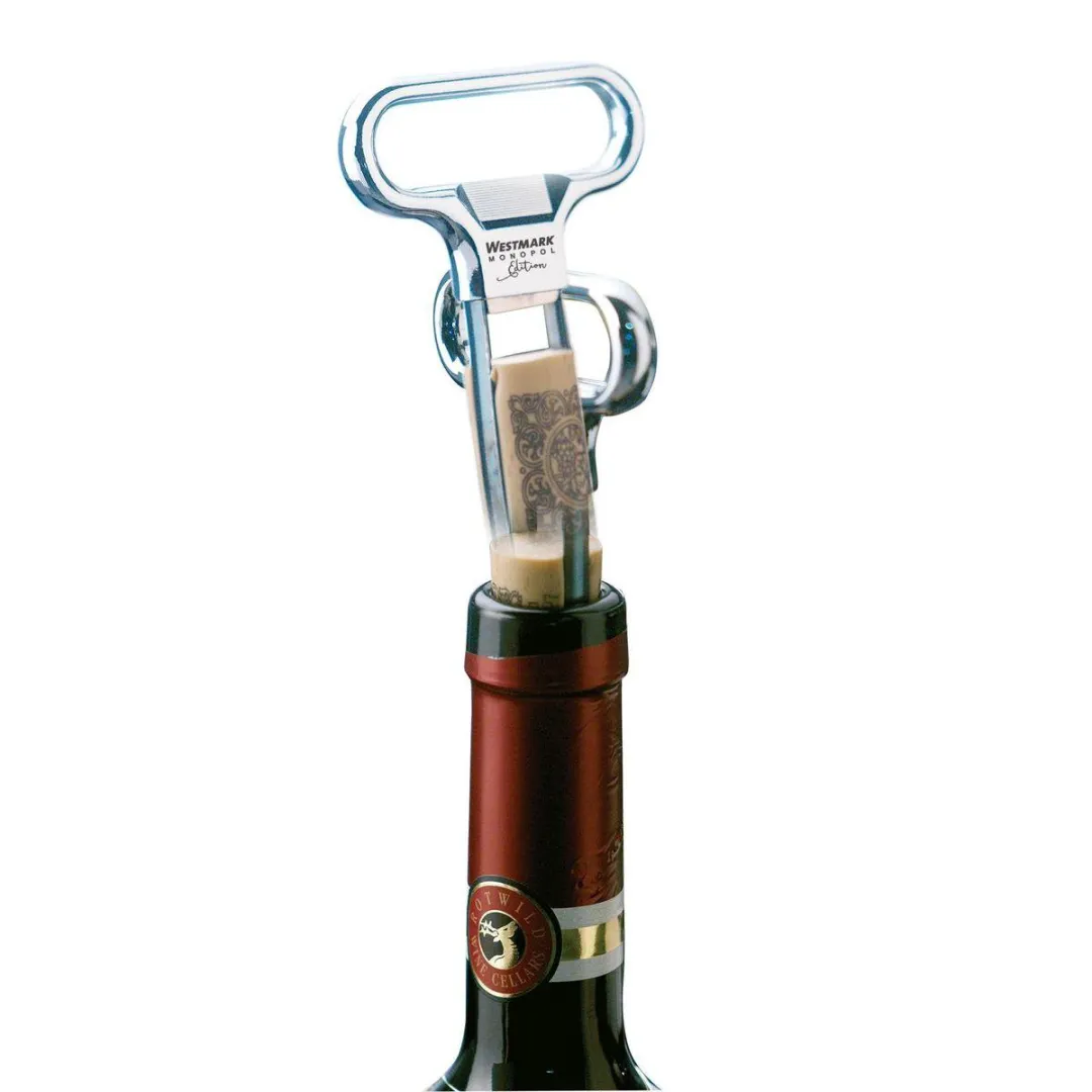 Westmark Monopol Edition Laschenkurkentrekker & Flesopener - Ah-So - Zilver
