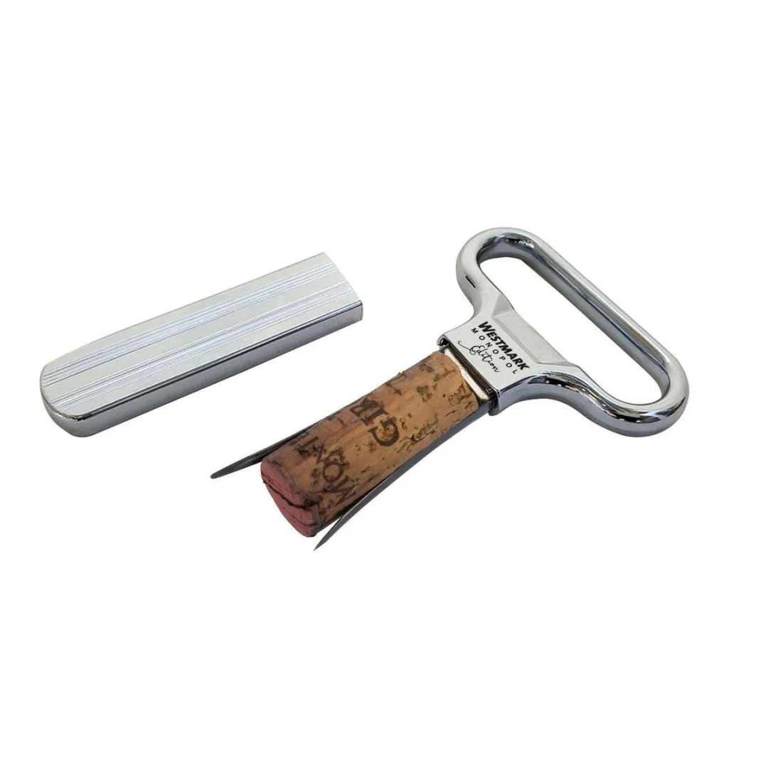 Westmark Monopol Edition Laschenkurkentrekker & Flesopener - Ah-So - Zilver