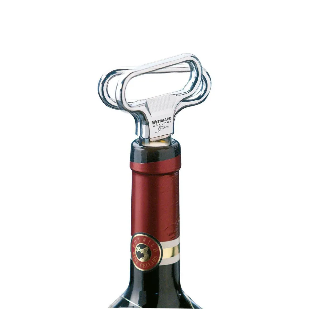 Westmark Monopol Edition Laschenkurkentrekker & Flesopener - Ah-So - Zilver